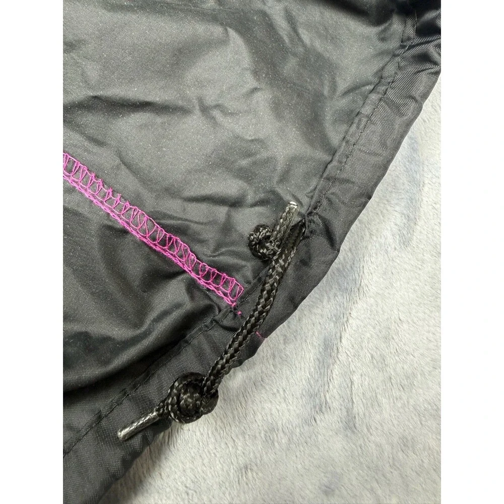 Vintage Hondaline Scooter Mania Honda Windbreaker Pink Black L Quarter Zip